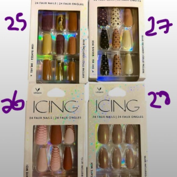 Lot of 20 Press-On Nails (Icing & Claire’s) - Picture 7 of 13